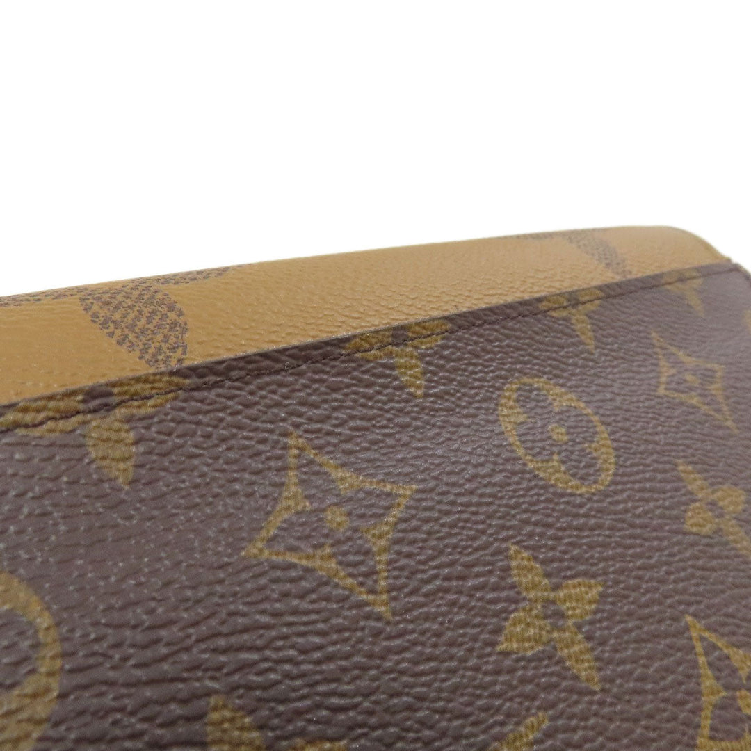 LOUIS VUITTON Long Wallet Purse M80726 Monogram Giant Brown Portefeuille Sara Women Used Authentic