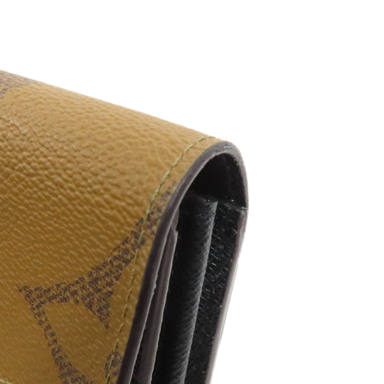 LOUIS VUITTON Long Wallet Purse M80726 Monogram Giant Brown Portefeuille Sara Women Used Authentic