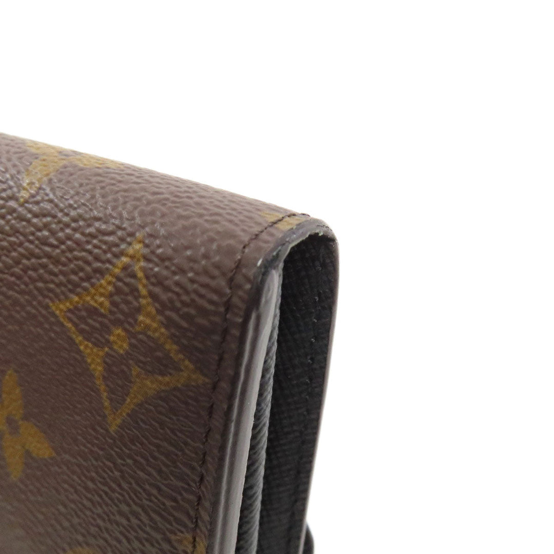 LOUIS VUITTON Long Wallet Purse M80726 Monogram Giant Brown Portefeuille Sara Women Used Authentic