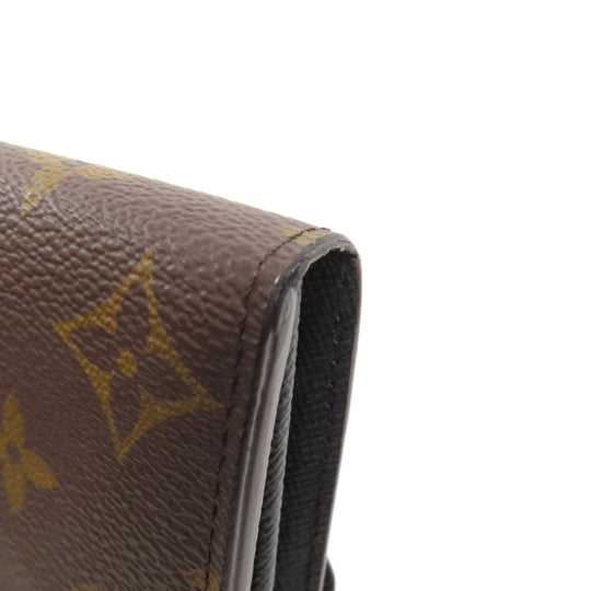 LOUIS VUITTON Long Wallet Purse M80726 Monogram Giant Brown Portefeuille Sara Women Used Authentic