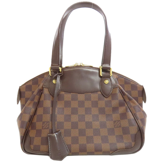 LOUIS VUITTON Handbag N41117 Damier canvas Brown Verona PM Women Used Authentic