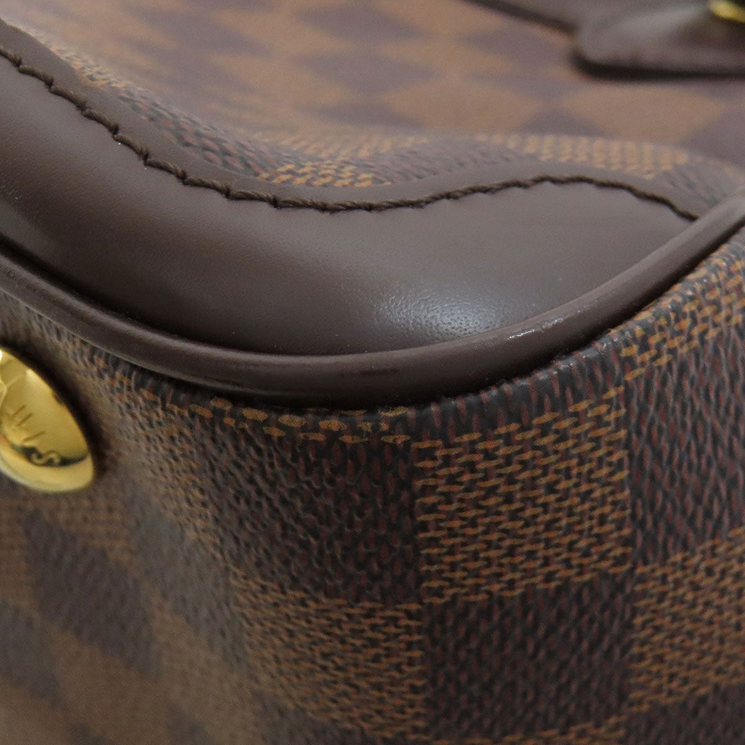 LOUIS VUITTON Handbag N41117 Damier canvas Brown Verona PM Women Used Authentic