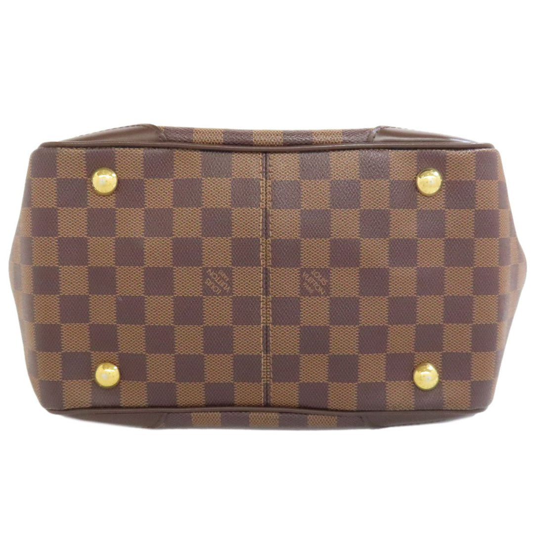 LOUIS VUITTON Handbag N41117 Damier canvas Brown Verona PM Women Used Authentic