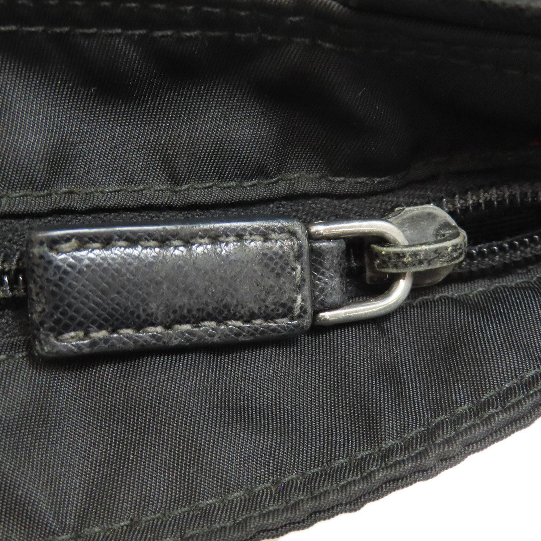 PRADA Shoulder Bag Nylon black logoMetal
