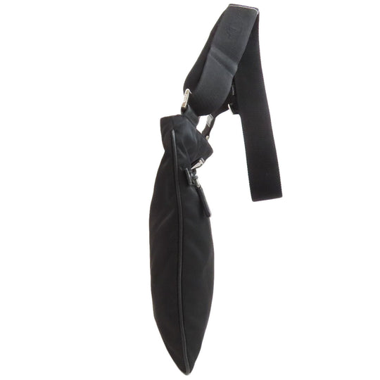 PRADA Shoulder Bag Nylon black logoMetal