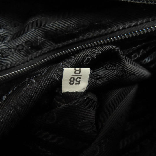 PRADA Shoulder Bag Nylon black logoMetal