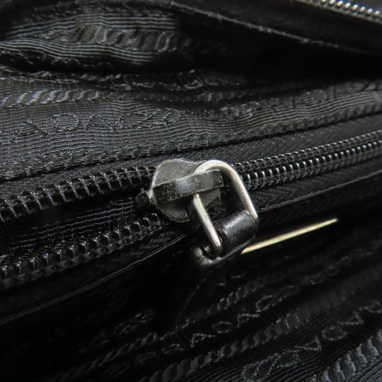 PRADA Shoulder Bag Nylon black logoMetal