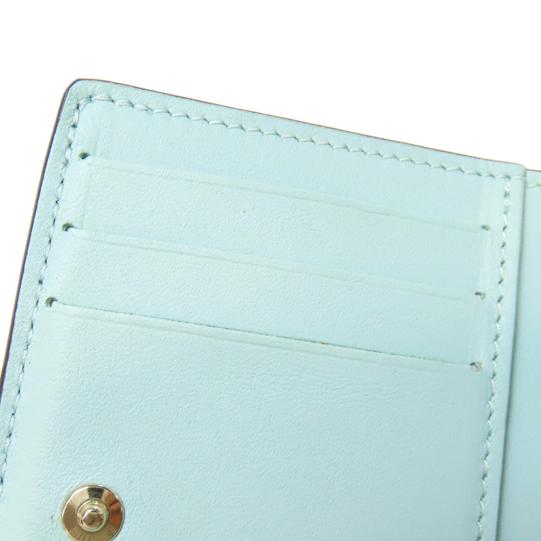 LOUIS VUITTON Bifold Wallet M83502 Mahina leather blue Portefeuille Clare