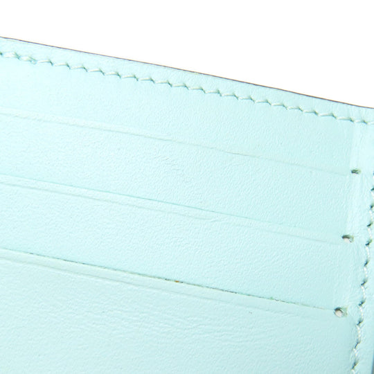 LOUIS VUITTON Bifold Wallet M83502 Mahina leather blue Portefeuille Clare