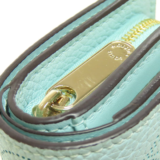 LOUIS VUITTON Bifold Wallet M83502 Mahina leather blue Portefeuille Clare