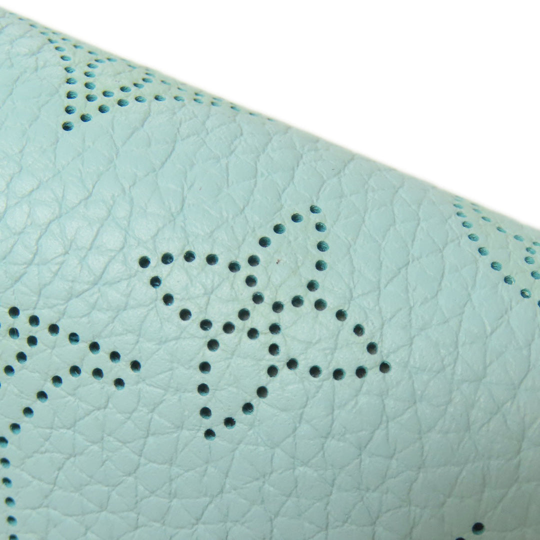LOUIS VUITTON Bifold Wallet M83502 Mahina leather blue Portefeuille Clare