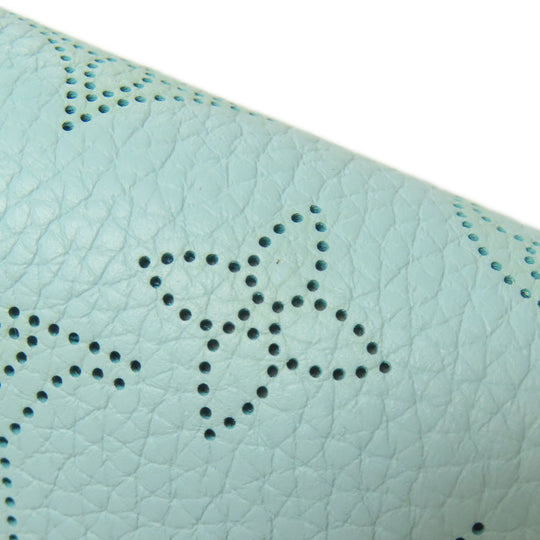 LOUIS VUITTON Bifold Wallet M83502 Mahina leather blue Portefeuille Clare