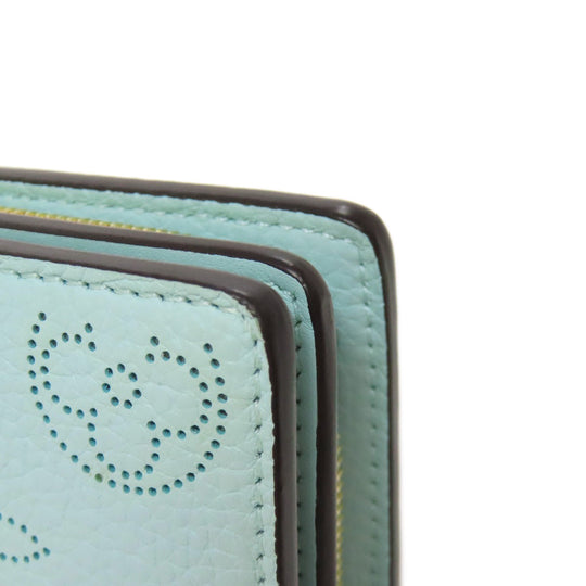 LOUIS VUITTON Bifold Wallet M83502 Mahina leather blue Portefeuille Clare