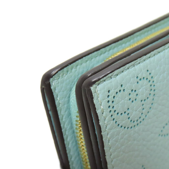 LOUIS VUITTON Bifold Wallet M83502 Mahina leather blue Portefeuille Clare