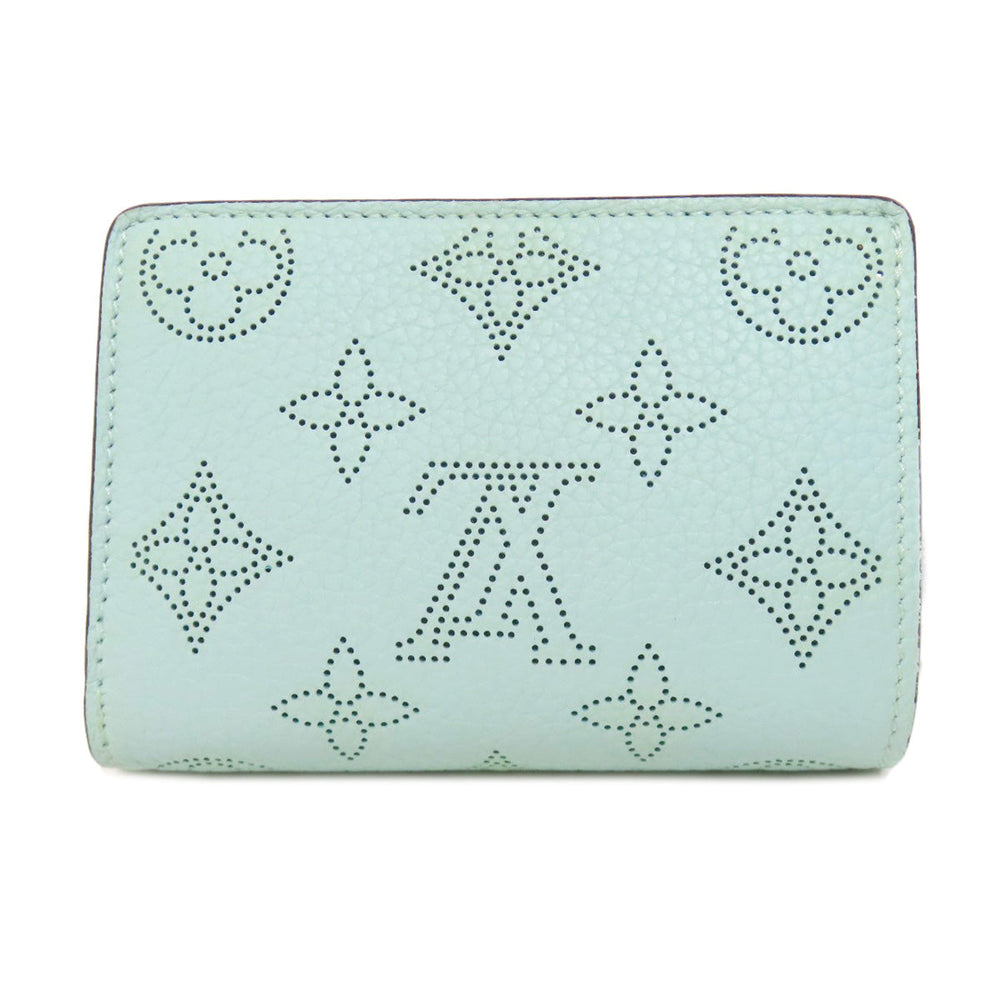 LOUIS VUITTON Bifold Wallet M83502 Mahina leather blue Portefeuille Clare