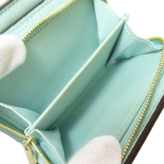 LOUIS VUITTON Bifold Wallet M83502 Mahina leather blue Portefeuille Clare