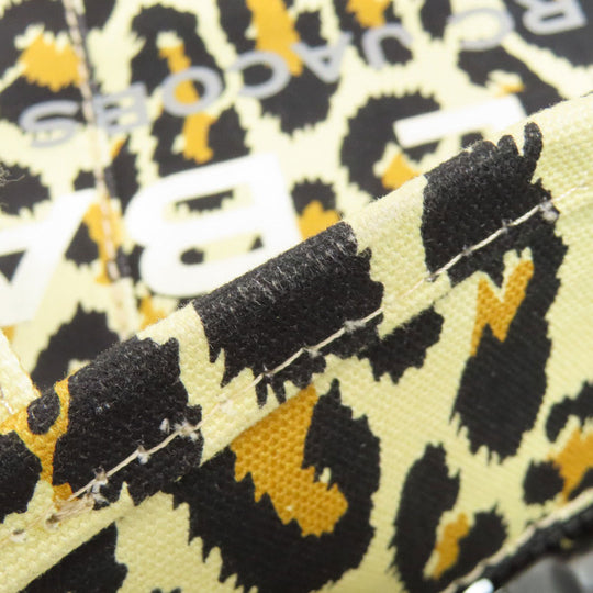 MARC JACOBS Handbag canvas yellow Leopard Pattern 2WAY