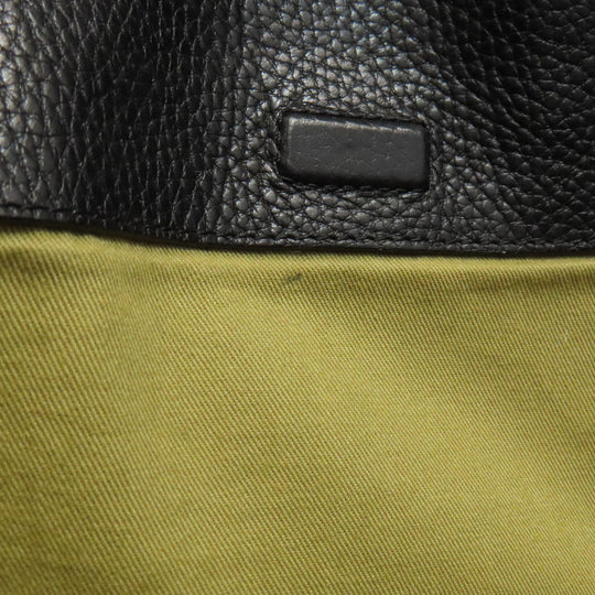 COLE HAAN Business bag leather black 2WAY mens Used Authentic
