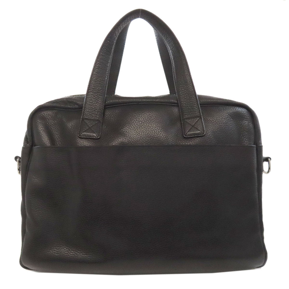 COLE HAAN Business bag leather black 2WAY mens Used Authentic