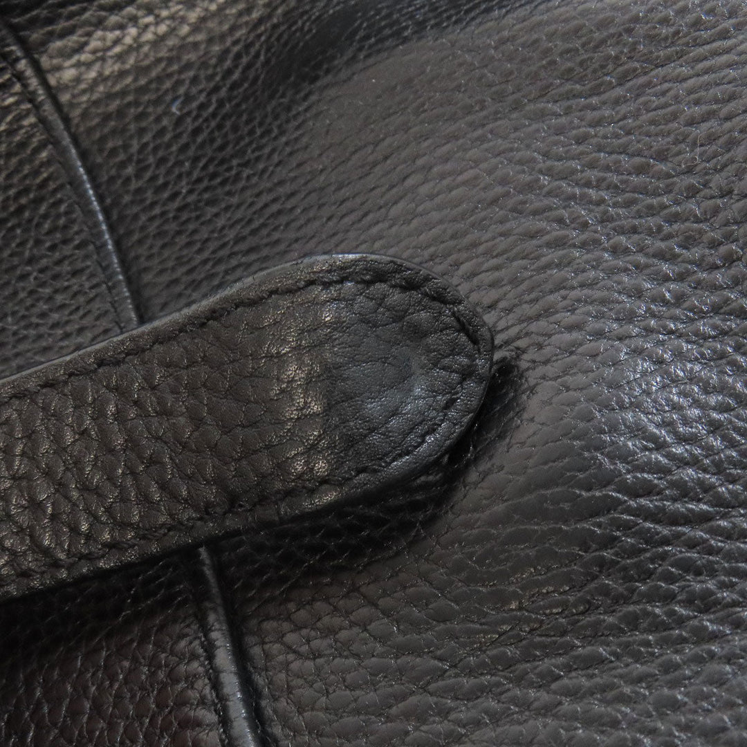 COLE HAAN Business bag leather black 2WAY mens Used Authentic
