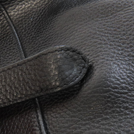 COLE HAAN Business bag leather black 2WAY mens Used Authentic