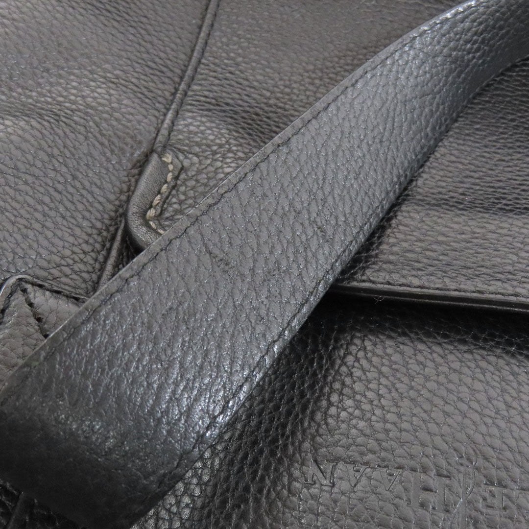 COLE HAAN Business bag leather black 2WAY mens Used Authentic