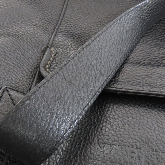 COLE HAAN Business bag leather black 2WAY mens Used Authentic