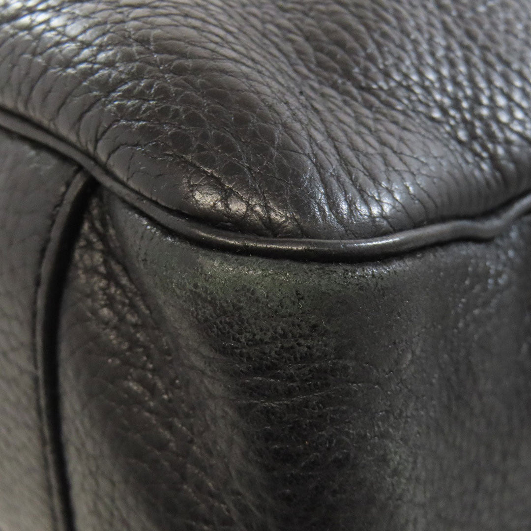 COLE HAAN Business bag leather black 2WAY mens Used Authentic