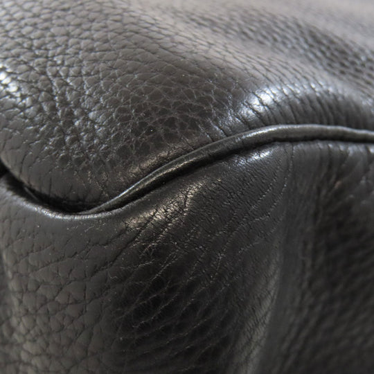 COLE HAAN Business bag leather black 2WAY mens Used Authentic