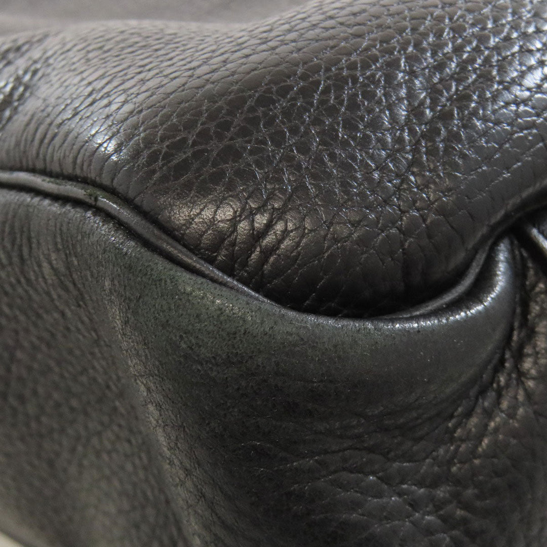 COLE HAAN Business bag leather black 2WAY mens Used Authentic