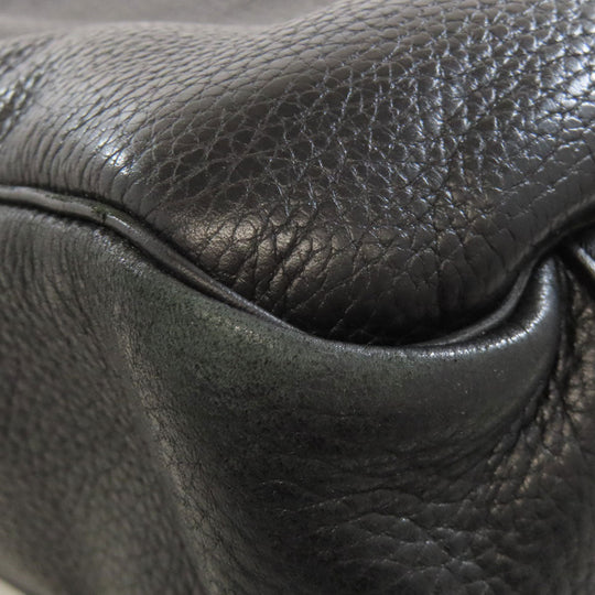 COLE HAAN Business bag leather black 2WAY mens Used Authentic