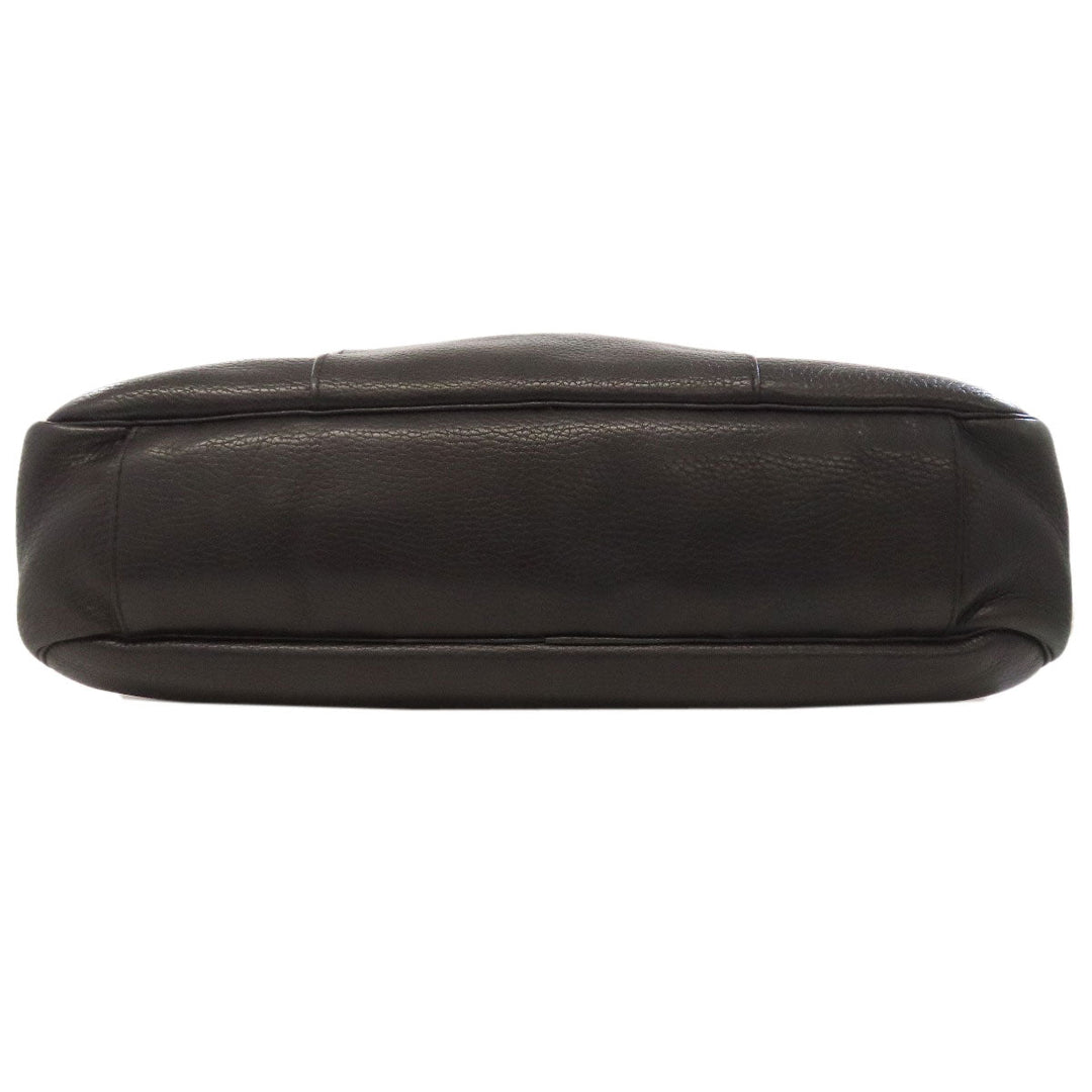 COLE HAAN Business bag leather black 2WAY mens Used Authentic