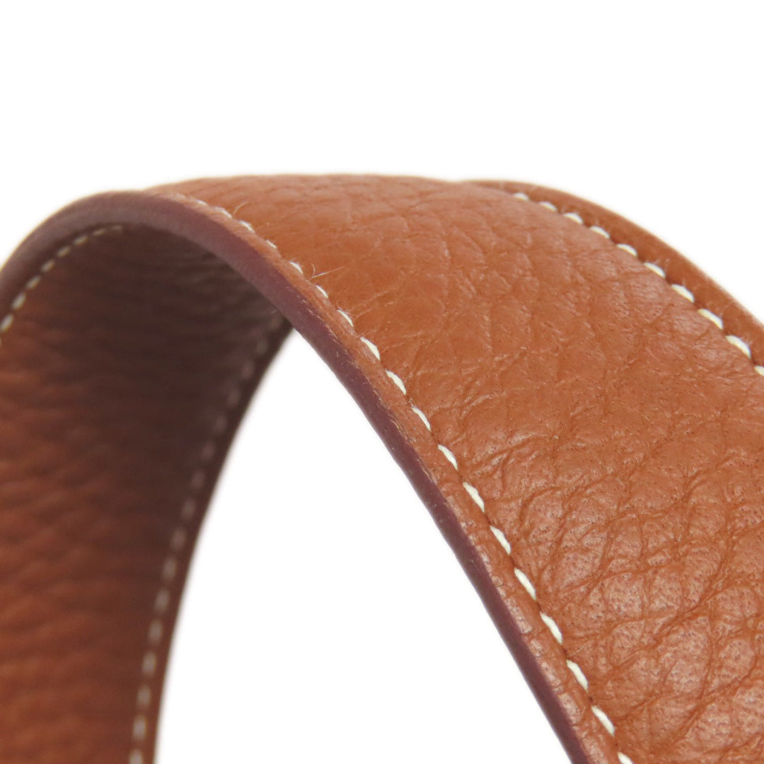 HERMES Handbag Taurillon Clemence Brown Picotin Lock MM SilverMetal Women Used Authentic