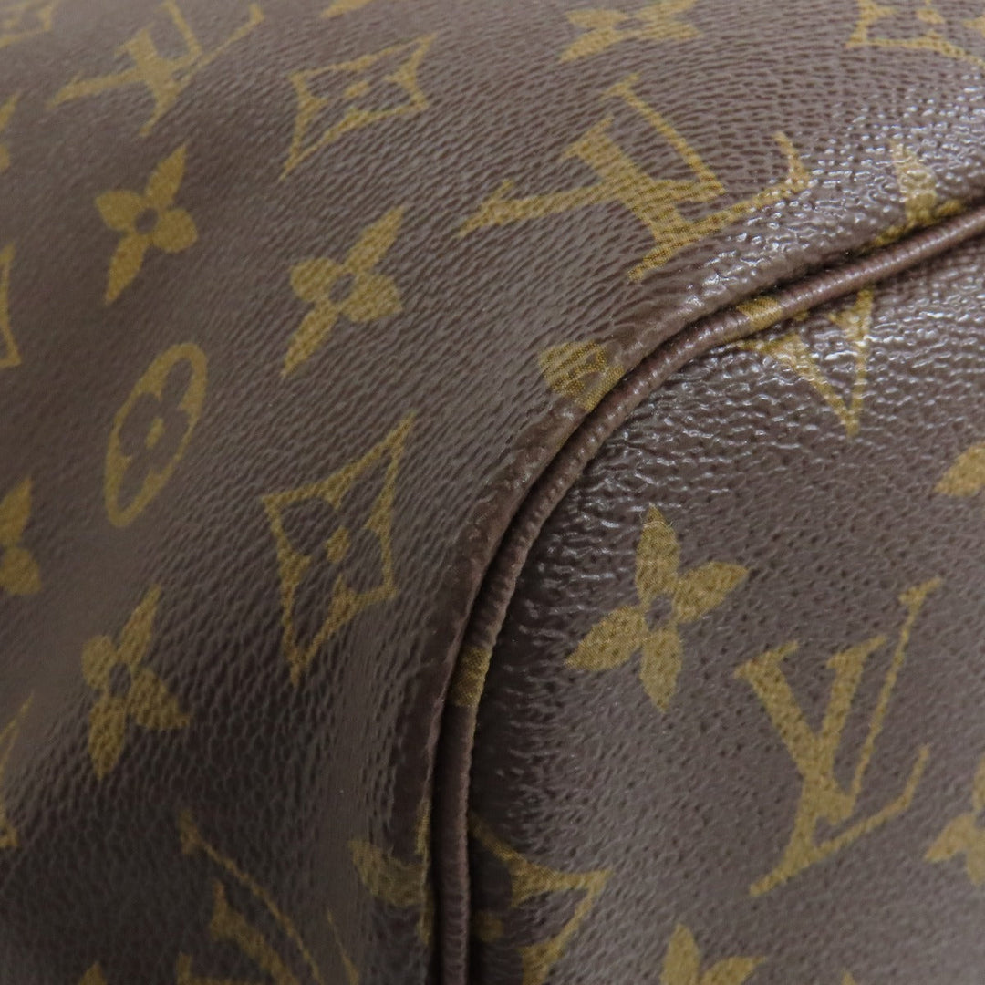 LOUIS VUITTON Tote Bag M41178 Monogram canvas Brown Neverfull MM