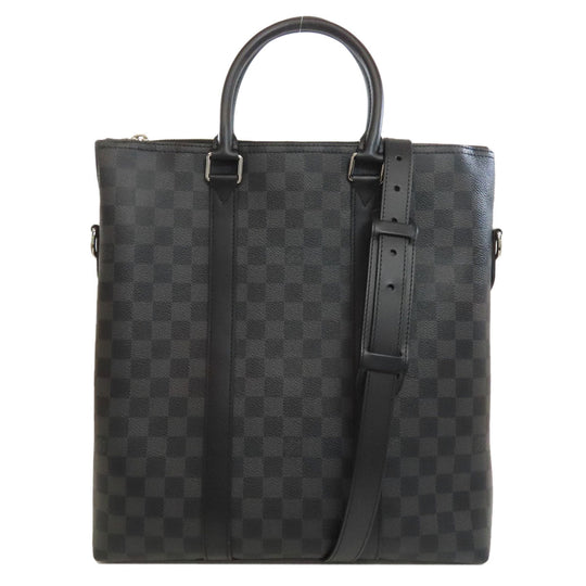 LOUIS VUITTON Handbag M40000 Damier canvas gray Ant tote Women Used Authentic