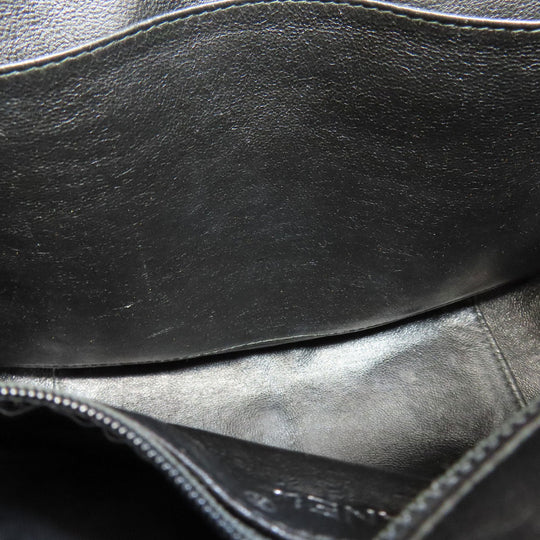 CHANEL Shoulder Bag lambskin black one belt COCO Mark SilverMetal