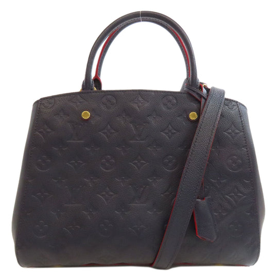 LOUIS VUITTON Handbag M42747 Ann Platt Navy Montaigne BB