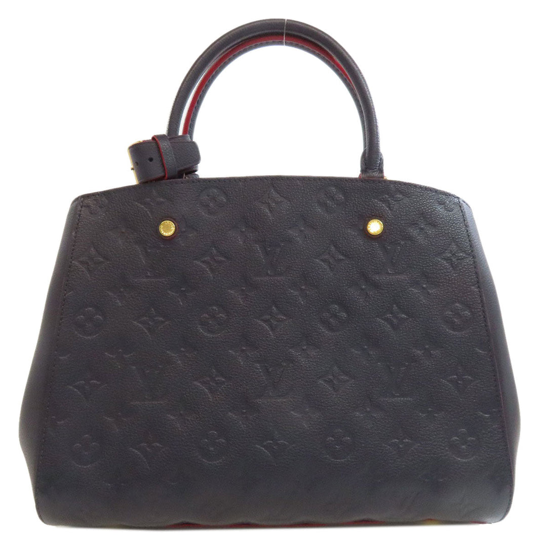 LOUIS VUITTON Handbag M42747 Ann Platt Navy Montaigne BB