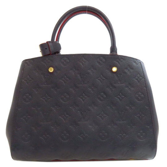 LOUIS VUITTON Handbag M42747 Ann Platt Navy Montaigne BB