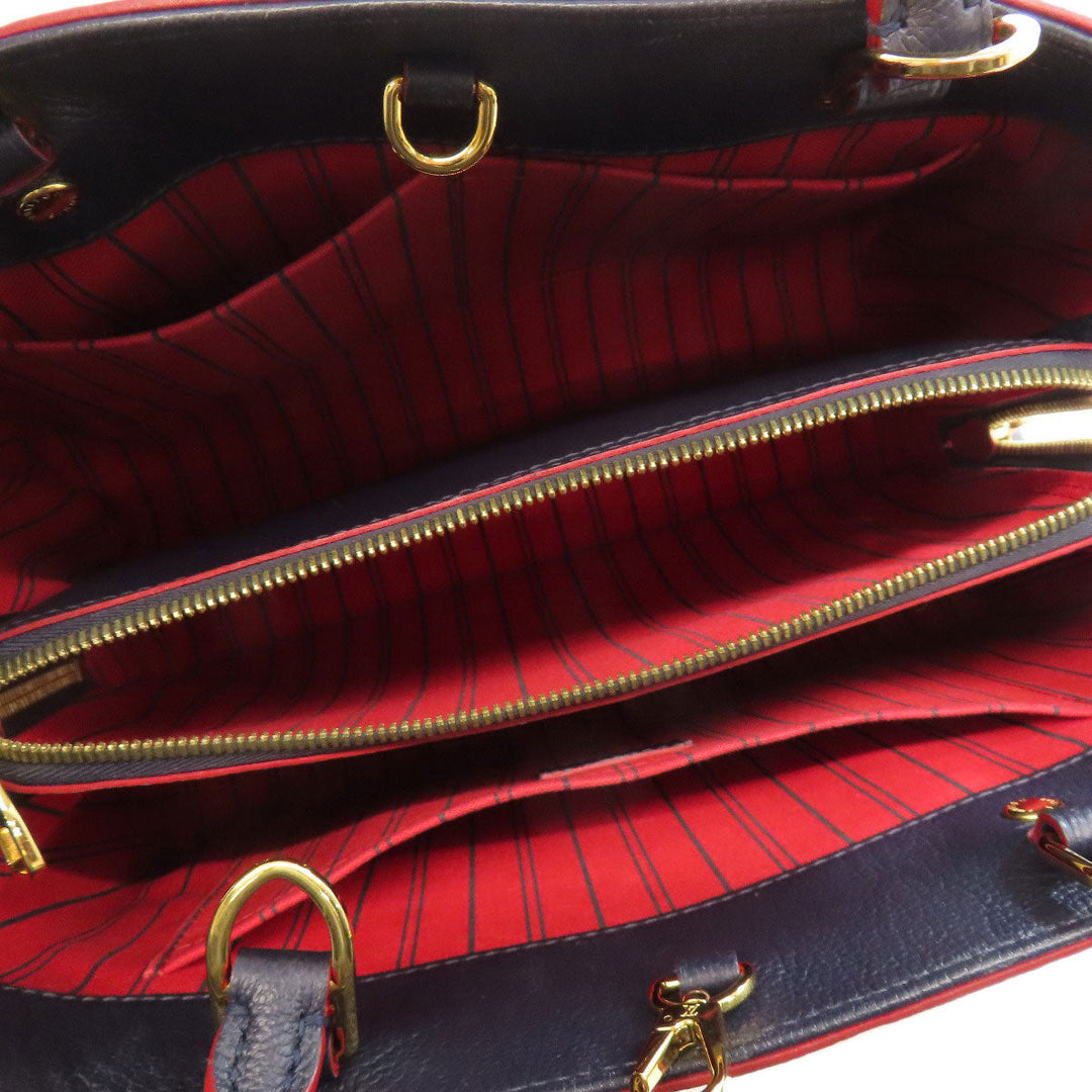 LOUIS VUITTON Handbag M42747 Ann Platt Navy Montaigne BB