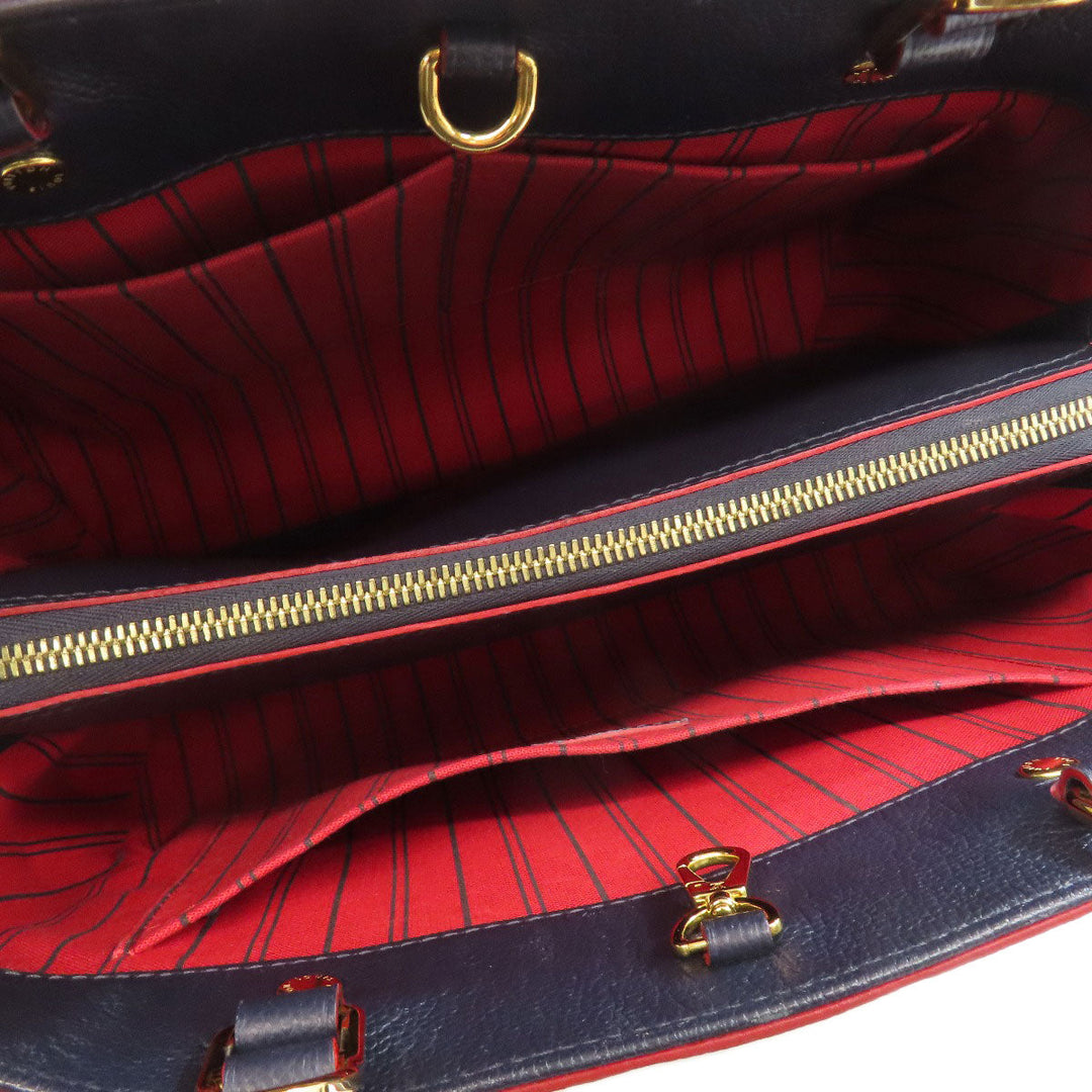 LOUIS VUITTON Handbag M42747 Ann Platt Navy Montaigne BB