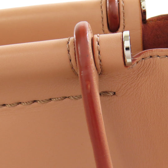 TOD'S Handbag leather pink Simple design Women Used Authentic