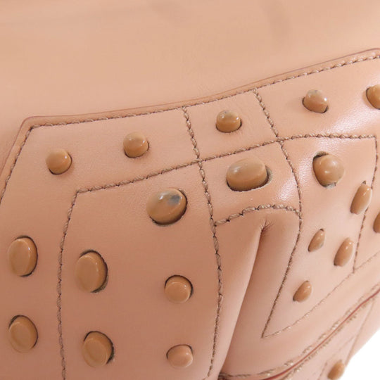 TOD'S Handbag leather pink Simple design Women Used Authentic