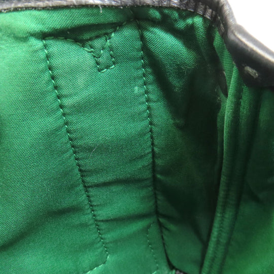 BALENCIAGA Handbag 390346 Wool, Leather green Navy Cabas XS Check Pattern 2WAY Women Used Authentic