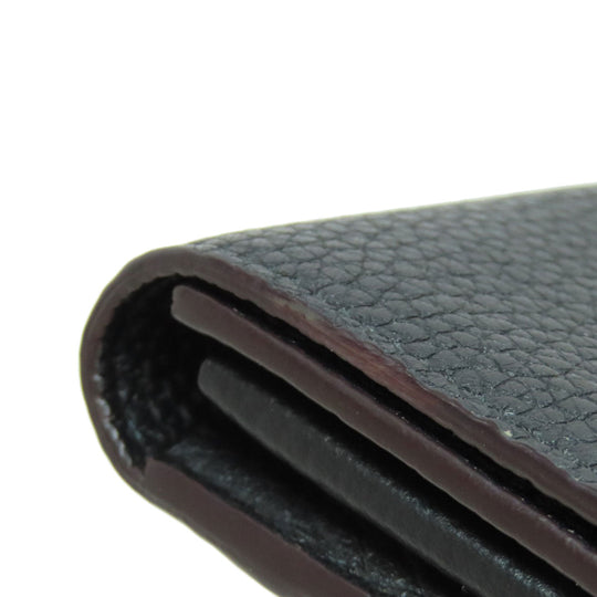 LOUIS VUITTON Long Wallet Purse M61248 Taurillon Clemence black Portefeuille Capsine Women Used Authentic