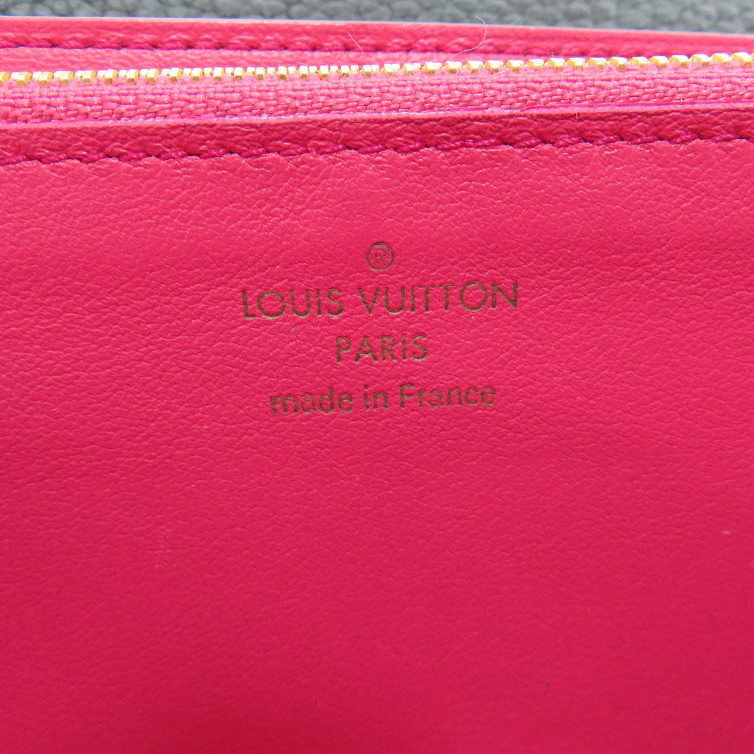 LOUIS VUITTON Long Wallet Purse M61248 Taurillon Clemence black Portefeuille Capsine Women Used Authentic