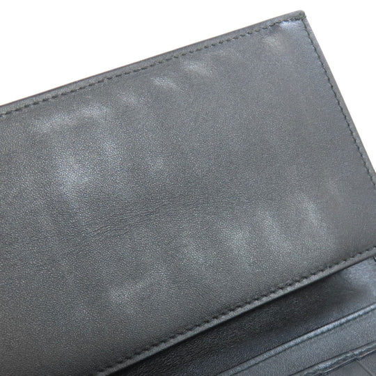 BVLGARI Long Wallet Purse PVC gray logo