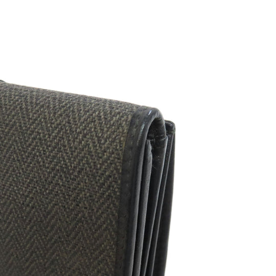 BVLGARI Long Wallet Purse PVC gray logo