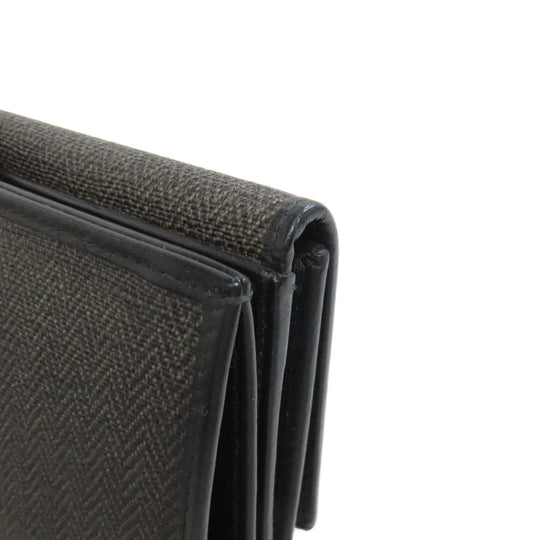 BVLGARI Long Wallet Purse PVC gray logo