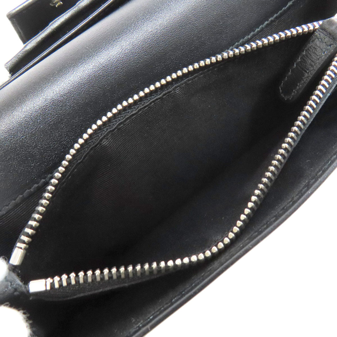 BVLGARI Long Wallet Purse PVC gray logo